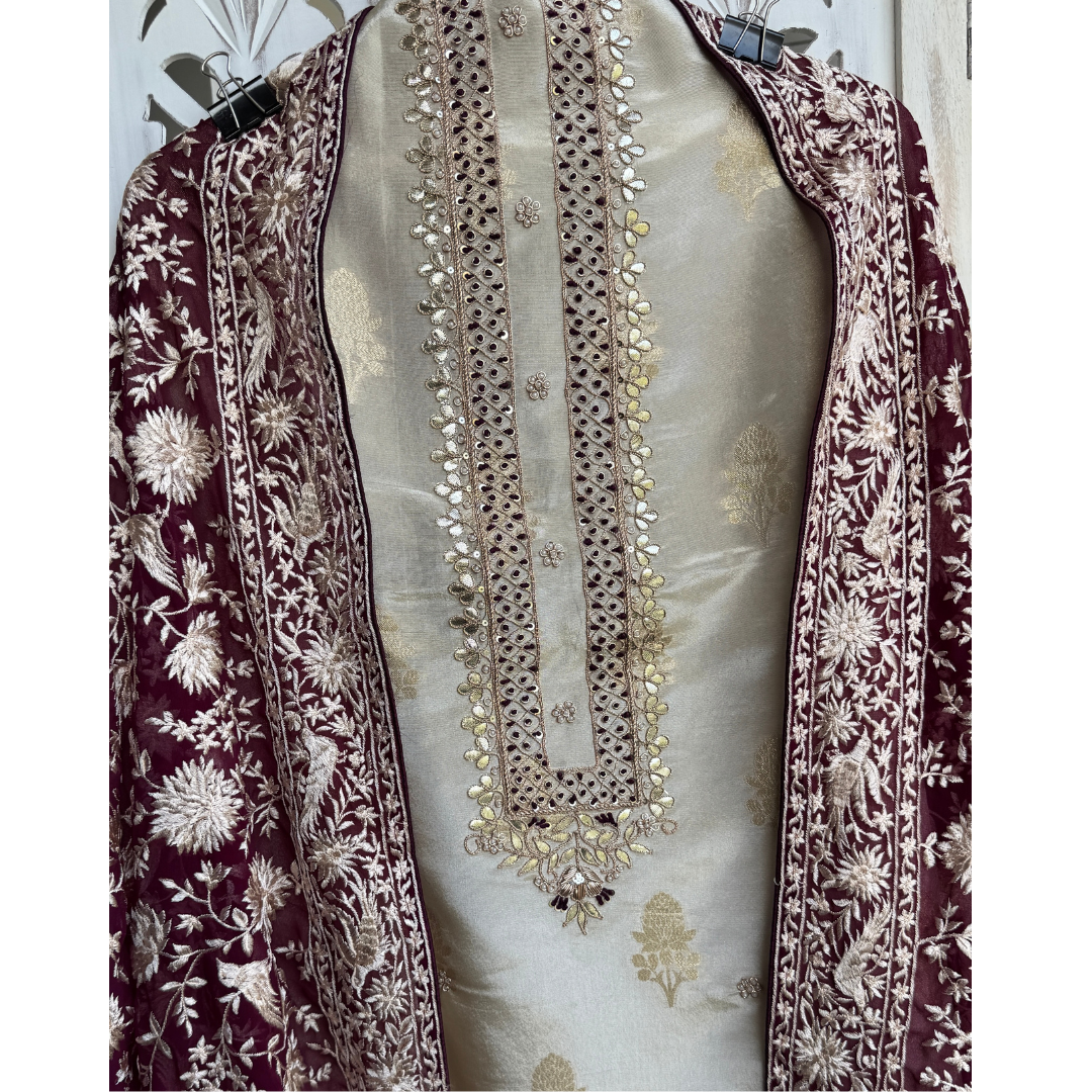 Banarasi tissue suit-E063R