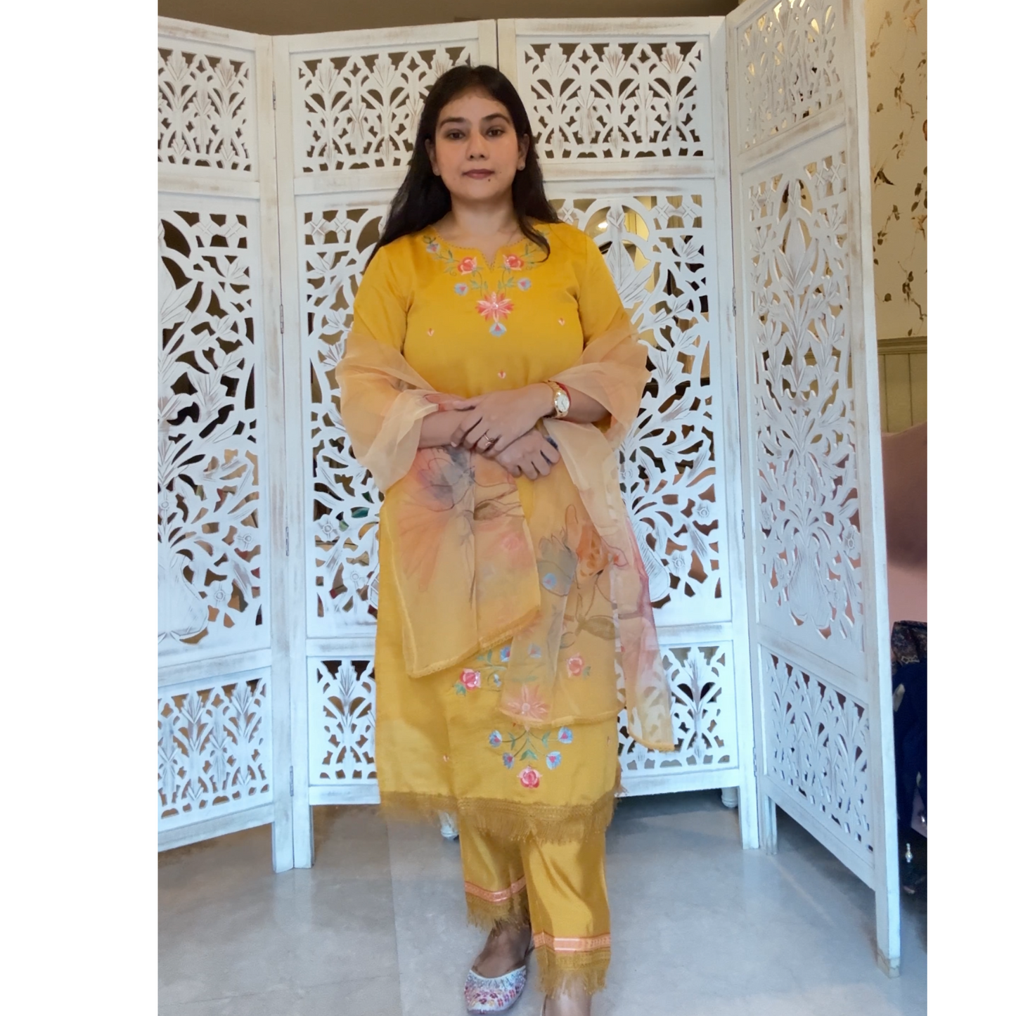 Modal Silk suit- R035