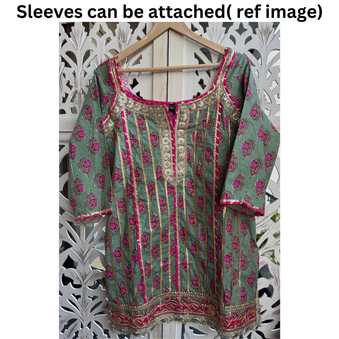 Cotton Sharara Set- R060