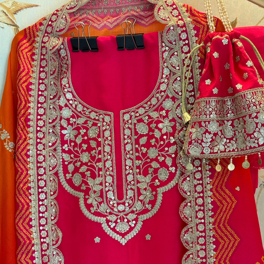 Russian Silk suit- E071