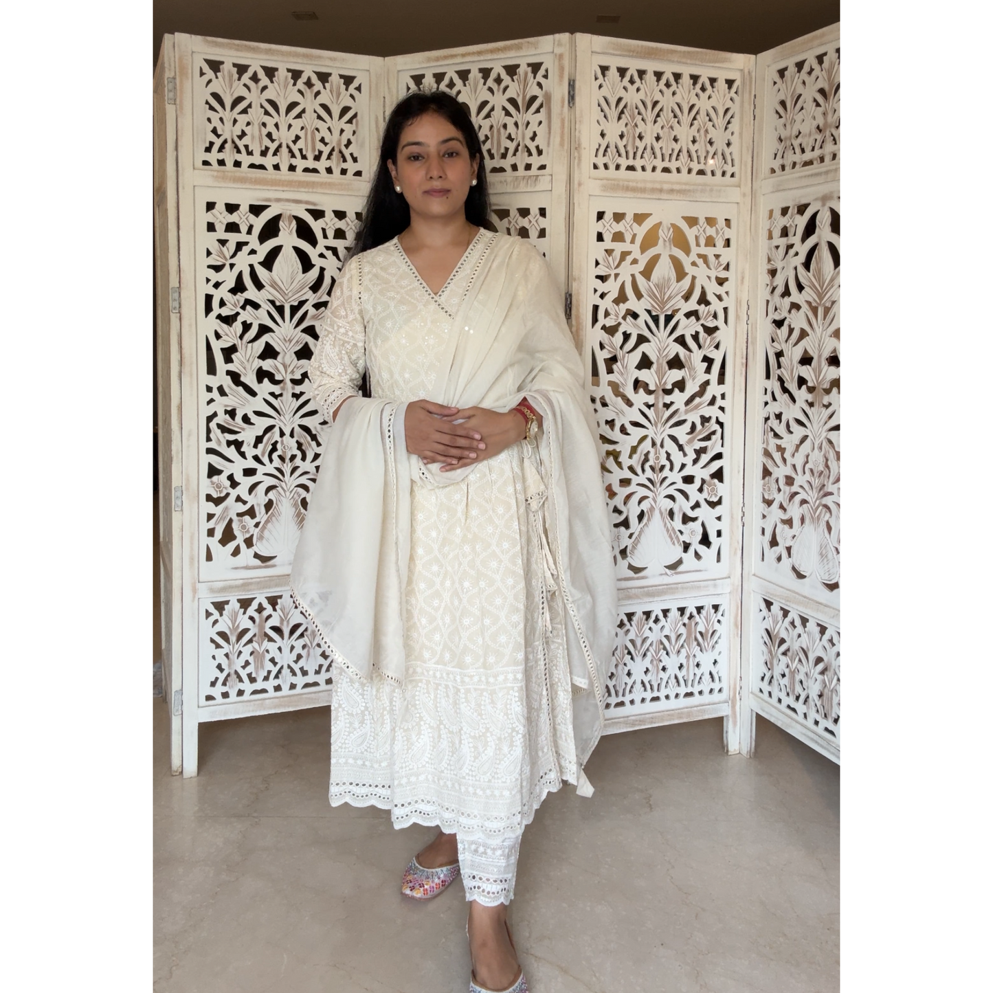 Angrakha cotton suit set- R081