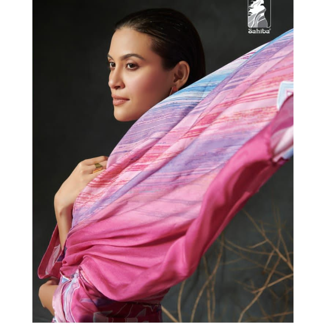 Pure Muslin Suit- D062