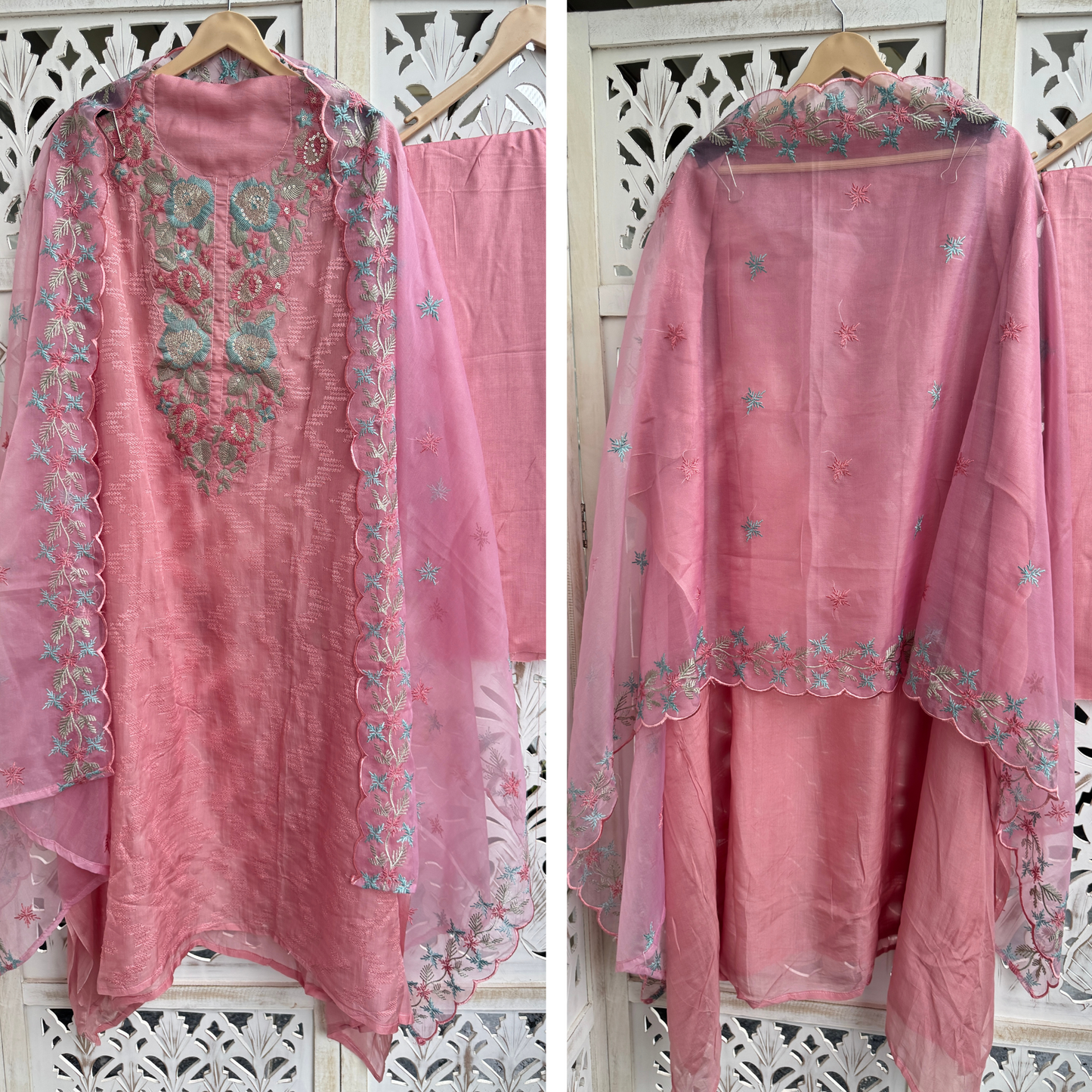 Organza Suit- D055