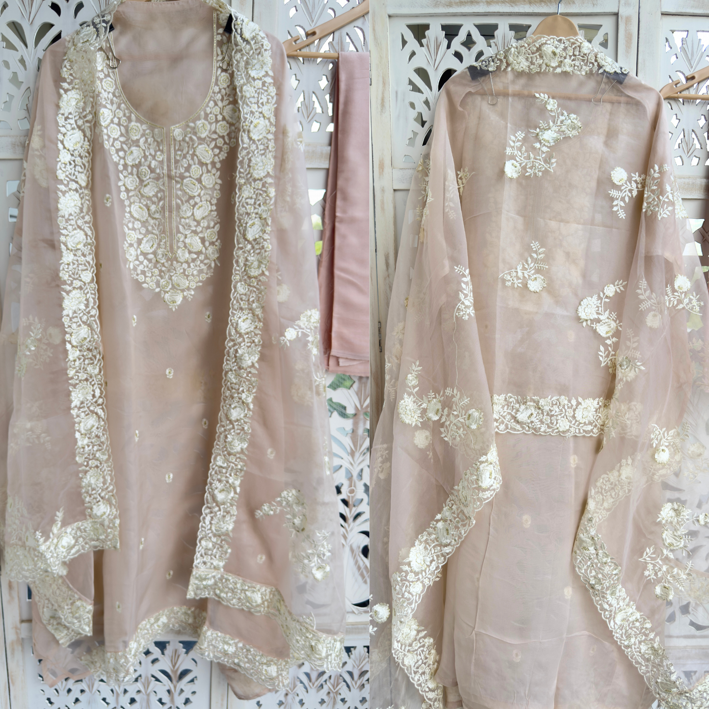 Organza Suit- E018