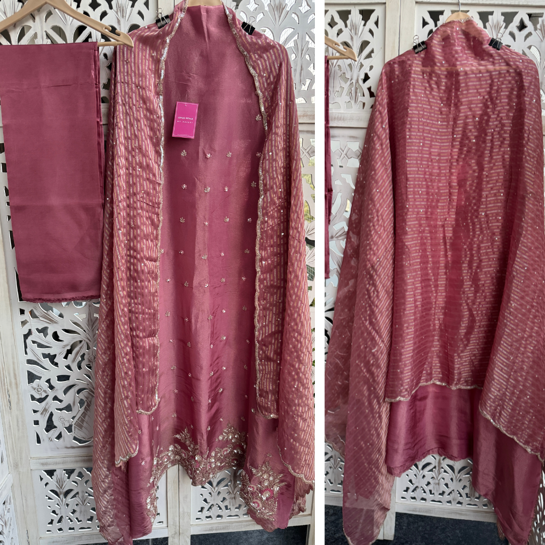 Pure Glass Shimmer tissue suit- E058