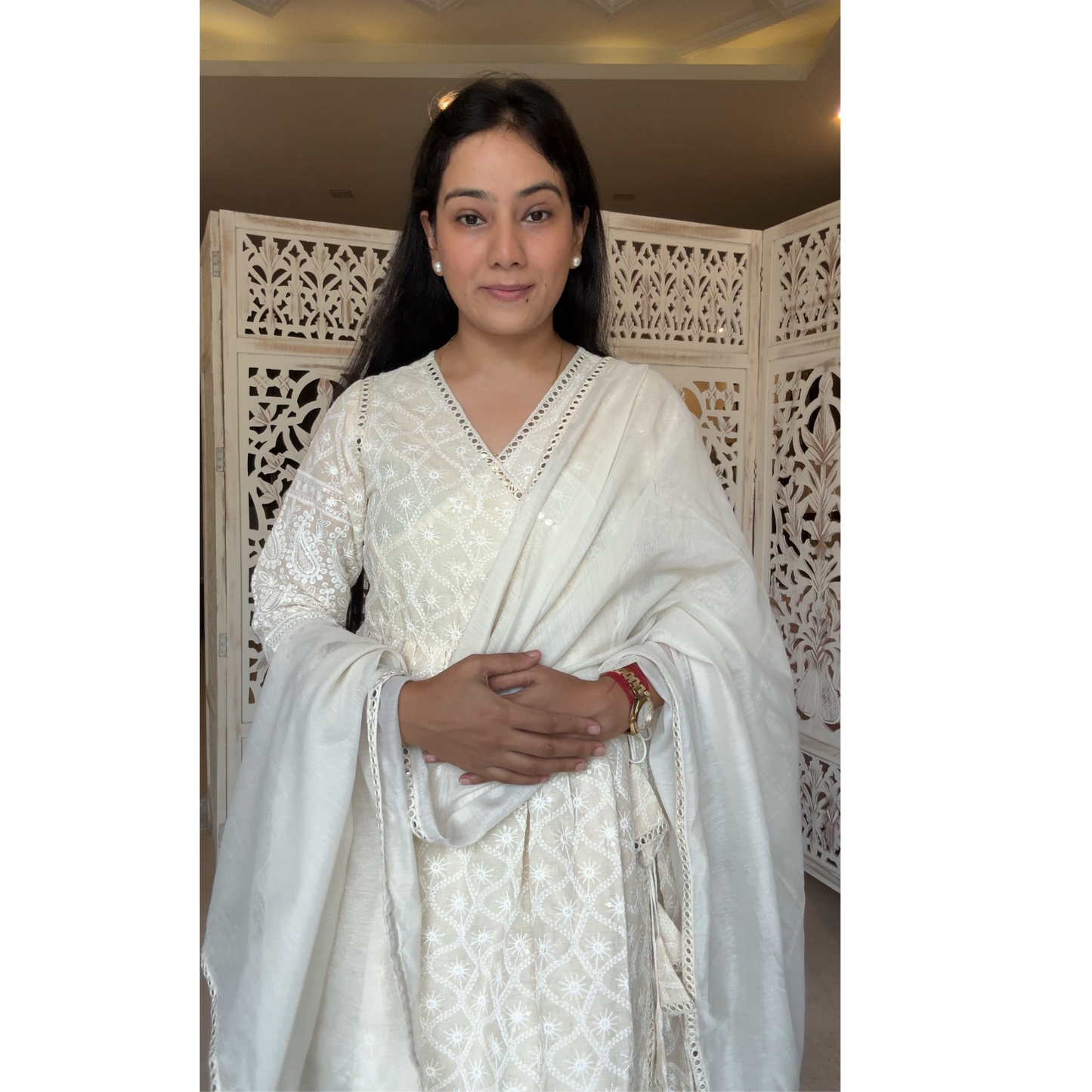 Angrakha cotton suit set- R081