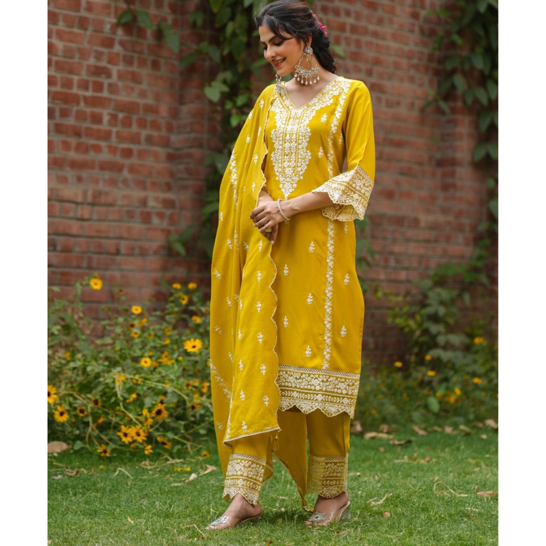 Rayon cotton suit- R091