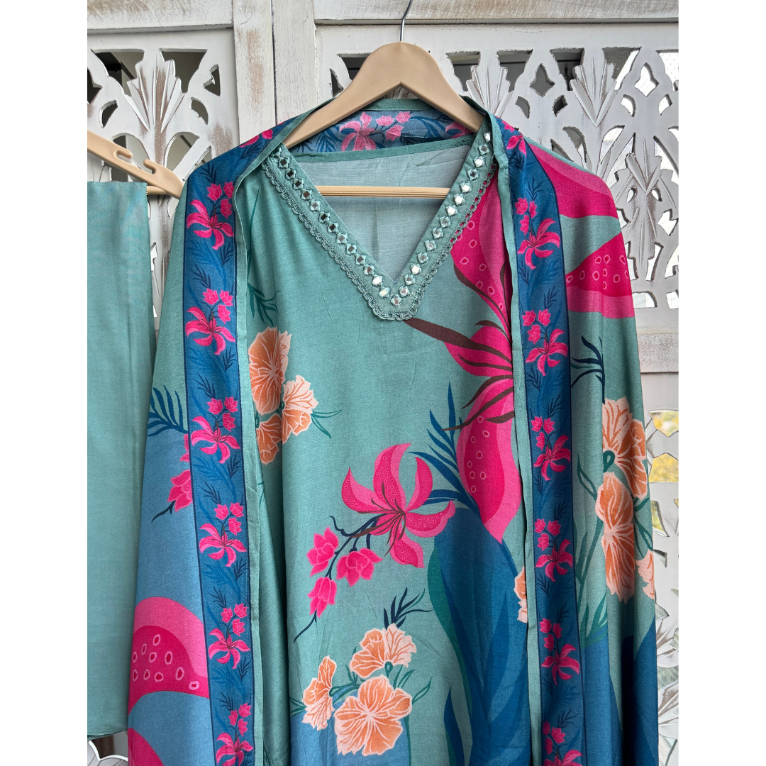 Muslin Suit-D098