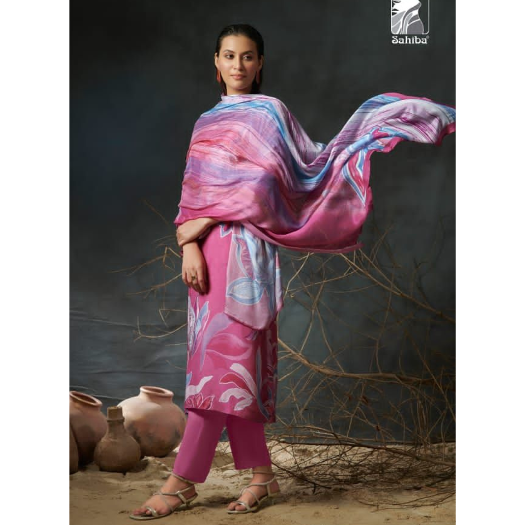 Pure Muslin Suit- D062