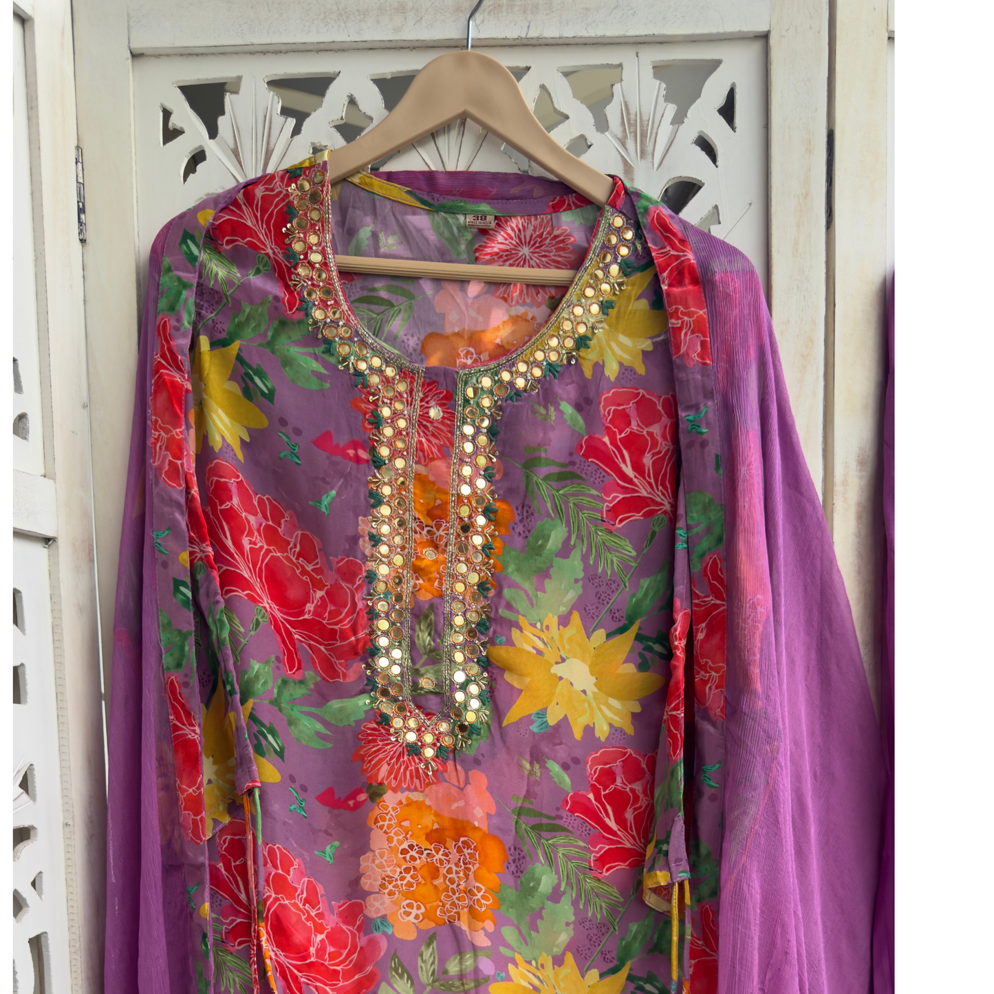 Crepe suit- R033