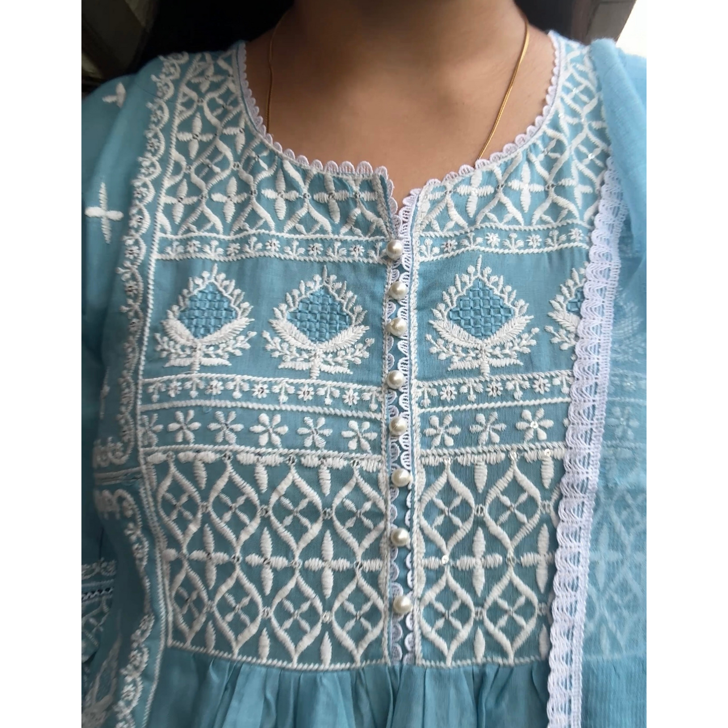 Mul Cotton Anarakali Suit set- R111