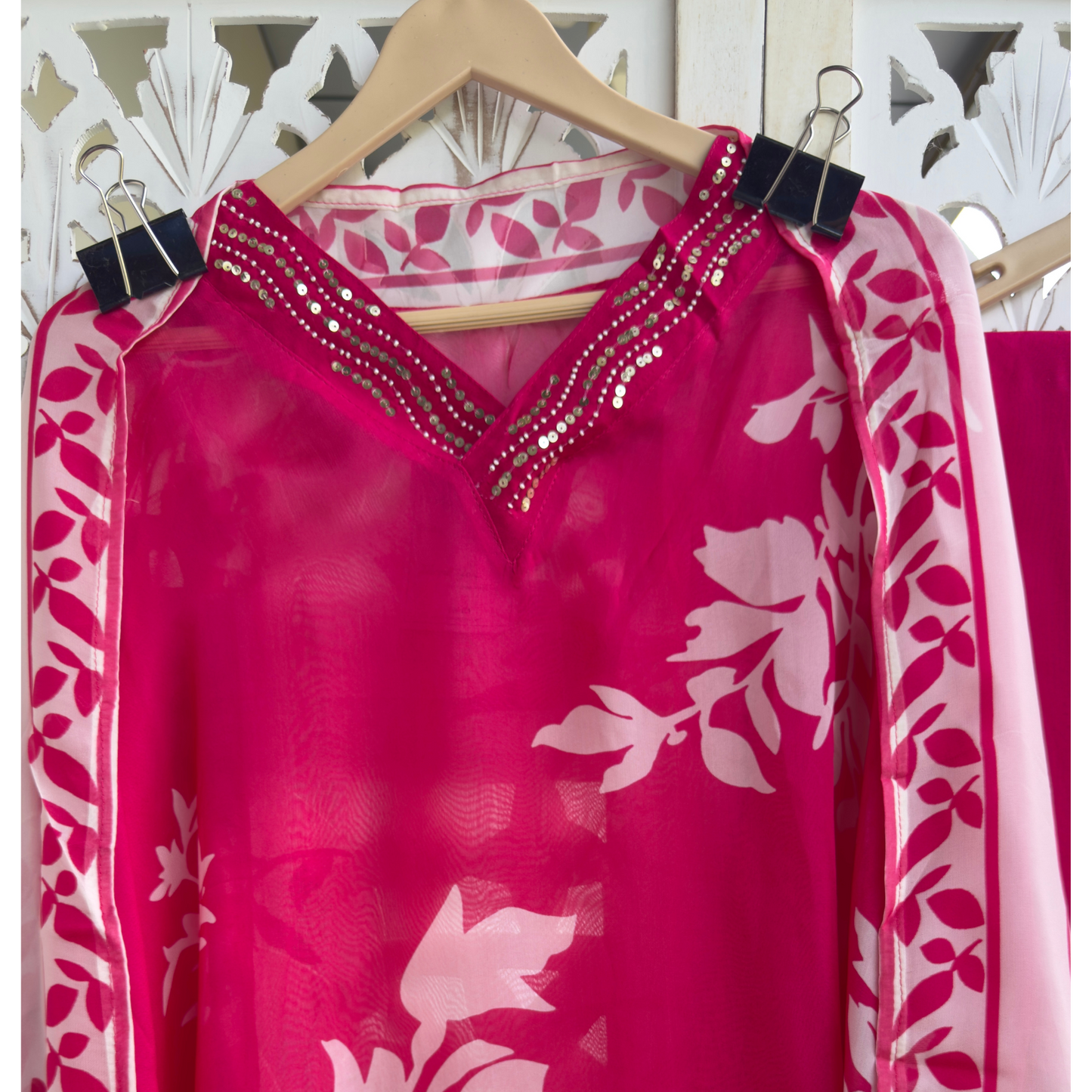 Organza Suit- D143