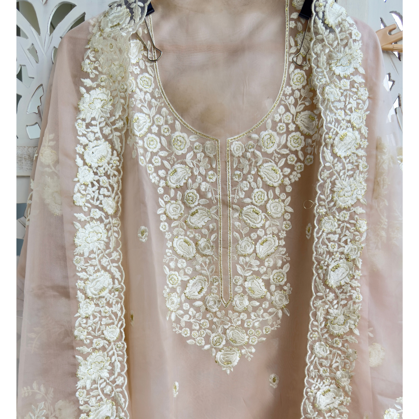 Organza Suit- E018