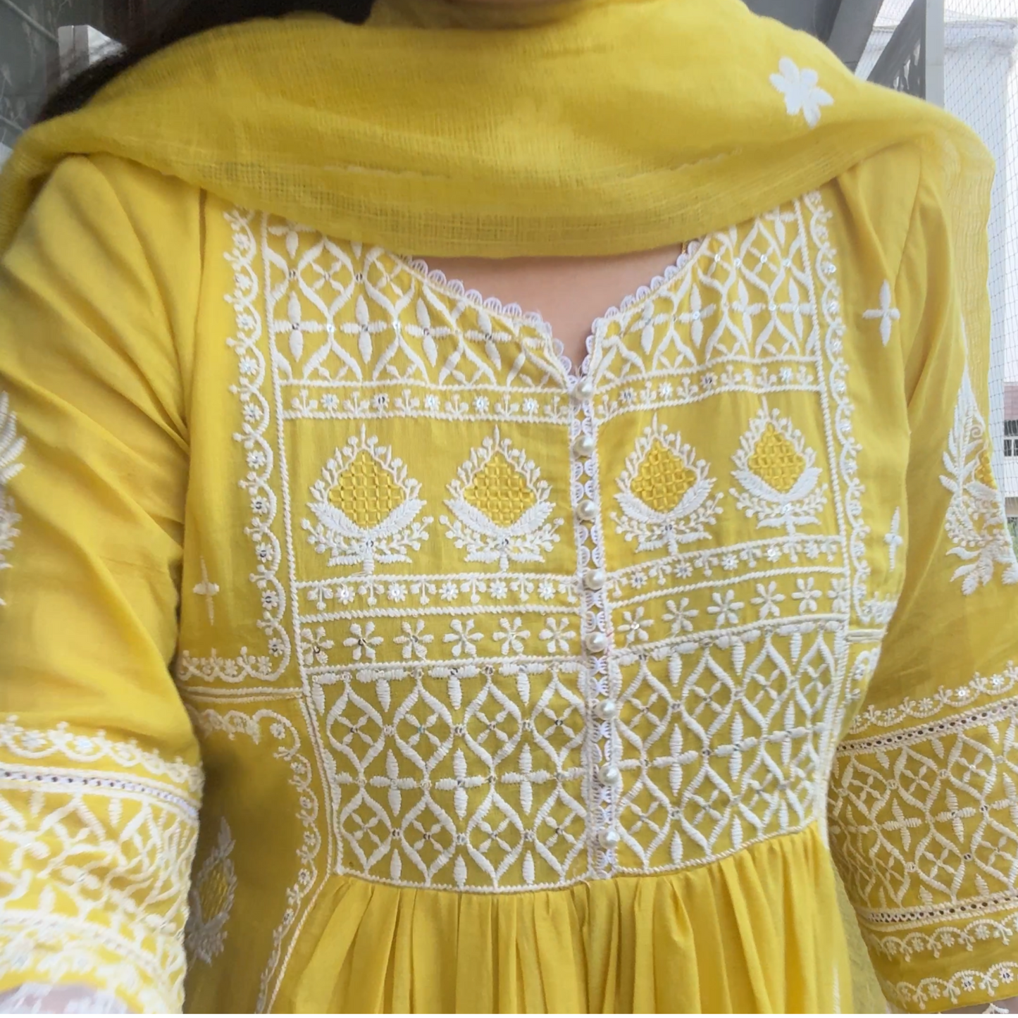 Mul Cotton Anarakali Suit set- R113