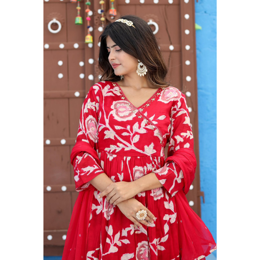 Chinon fabric nyra cut suit-R028