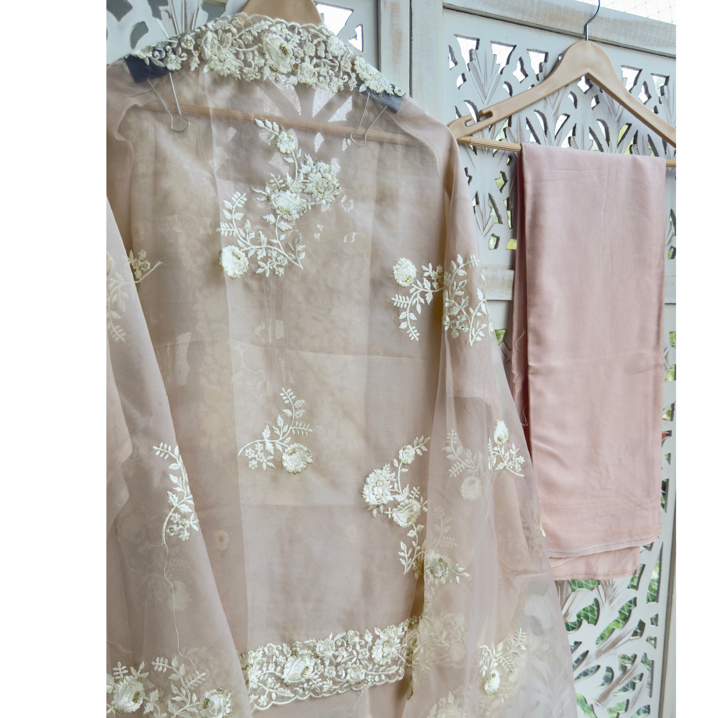 Organza Suit- E018