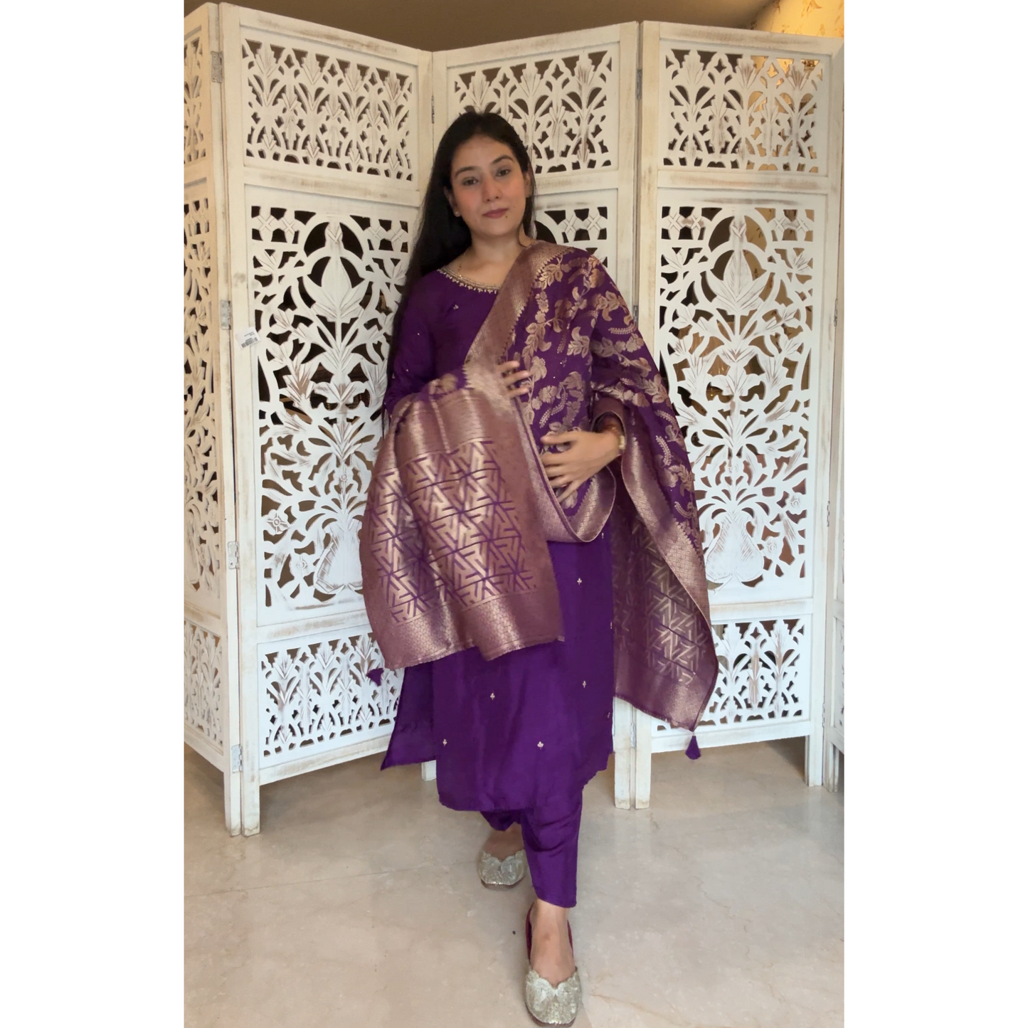 Silk suit- R104