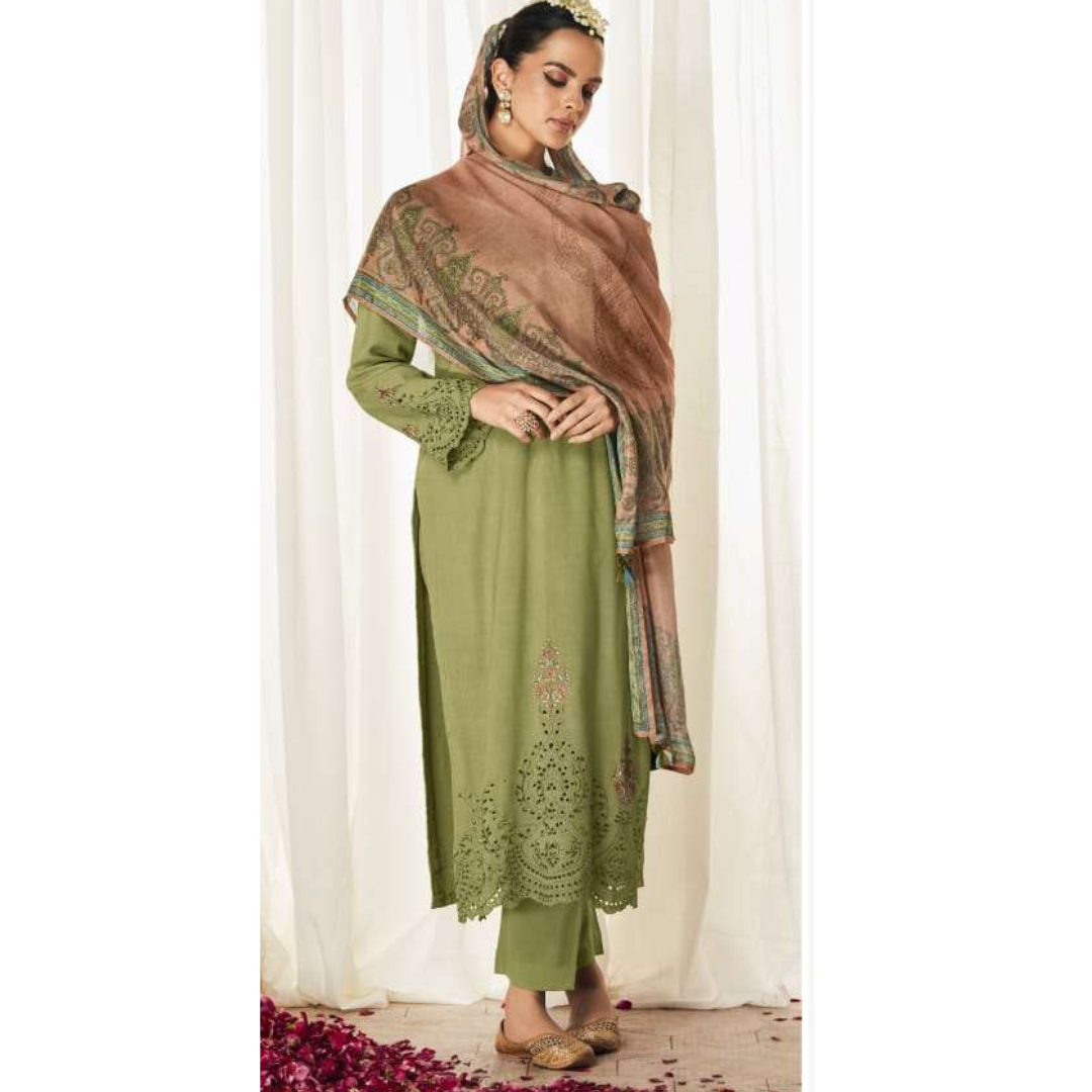 Modal Suit - green- D134
