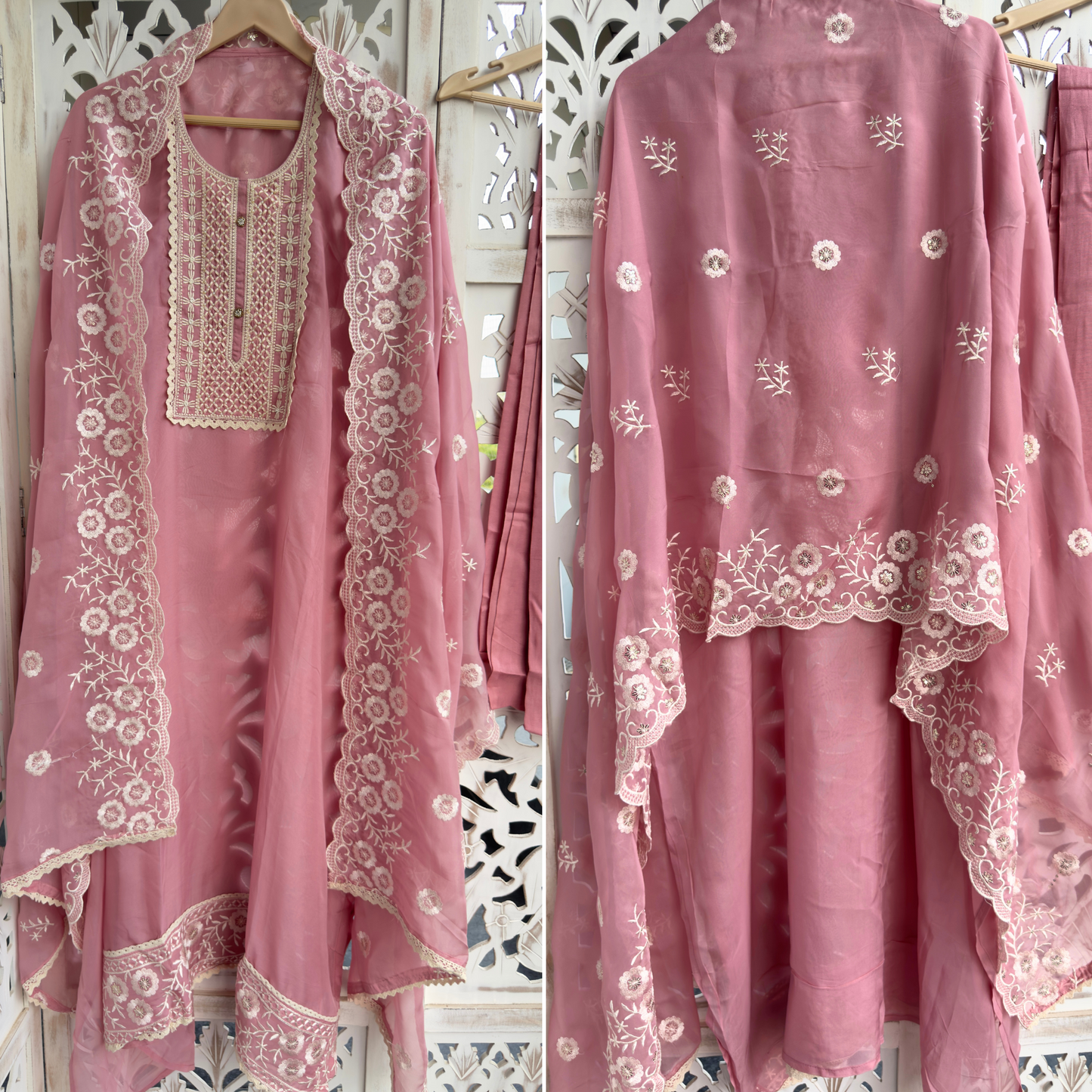 Organza Suit- D041
