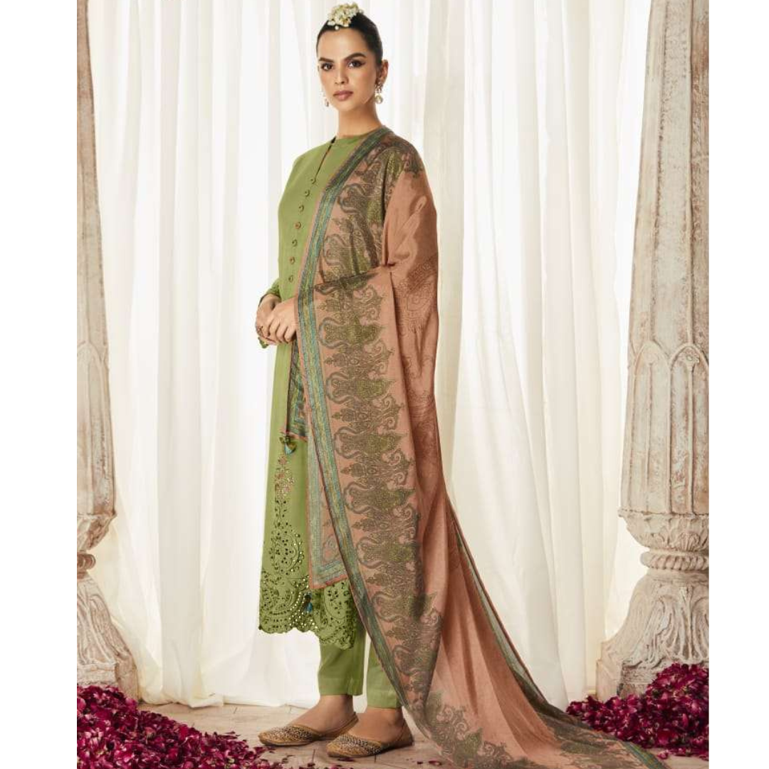 Modal Suit - green- D134