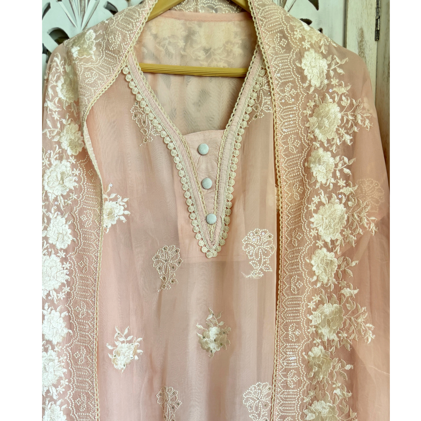Organza Suit- E040