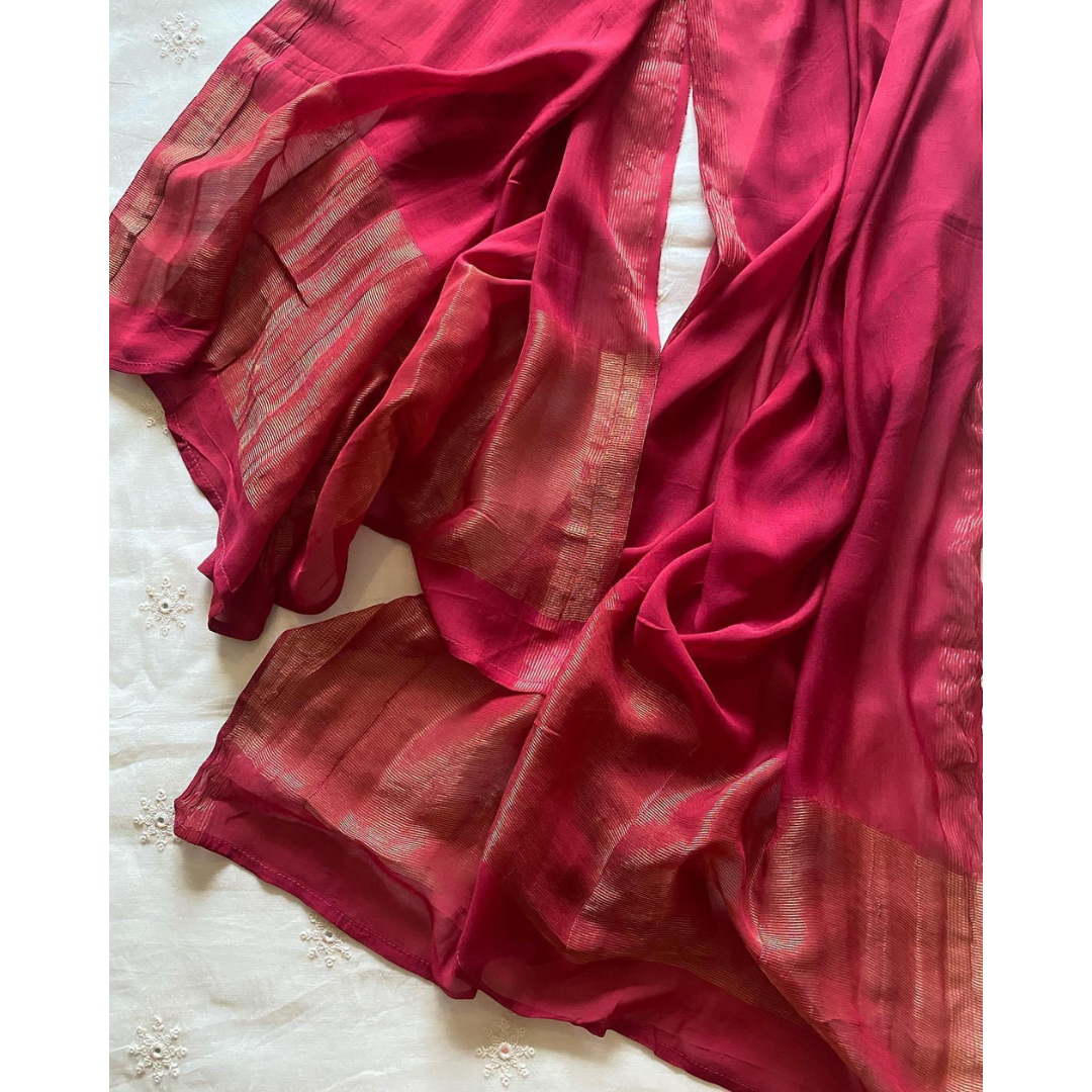 Silk jacquard suit- A099