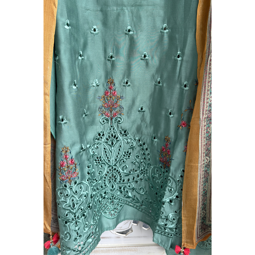 Modal Suit - Teal Green- D133