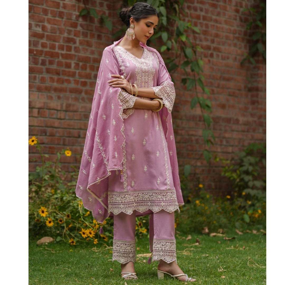 Rayon cotton suit- R090