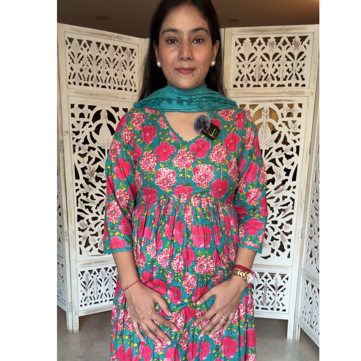 Cotton Anarakali Suit set- R080