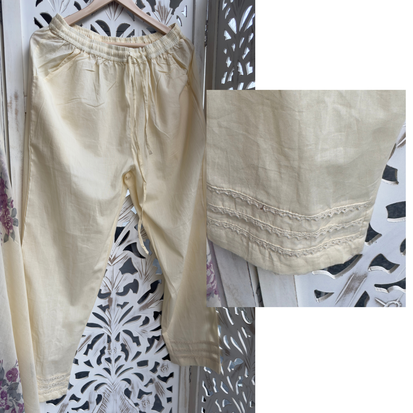 Cotton Straight Cut Suit set- R114