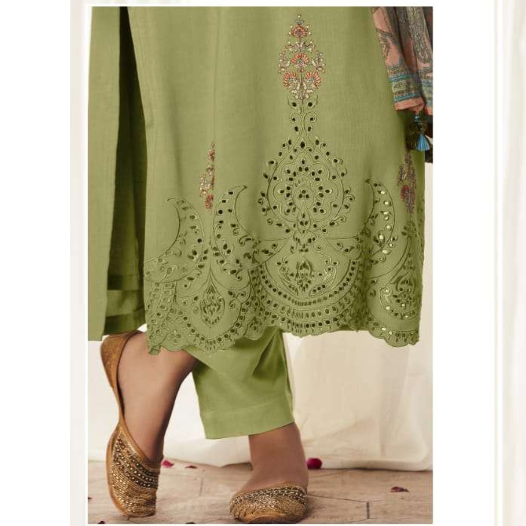 Modal Suit - green- D134