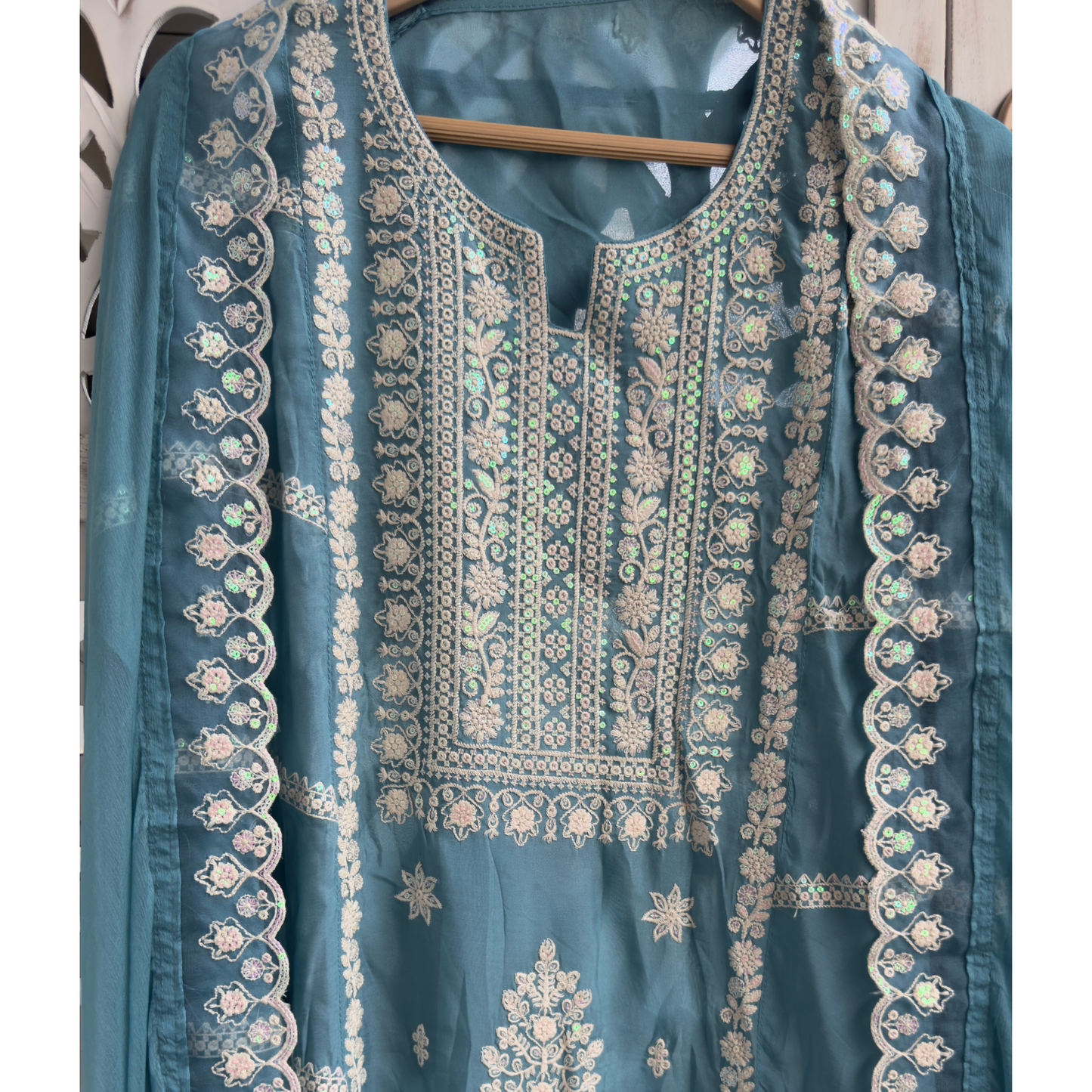 Organza Suit- D157