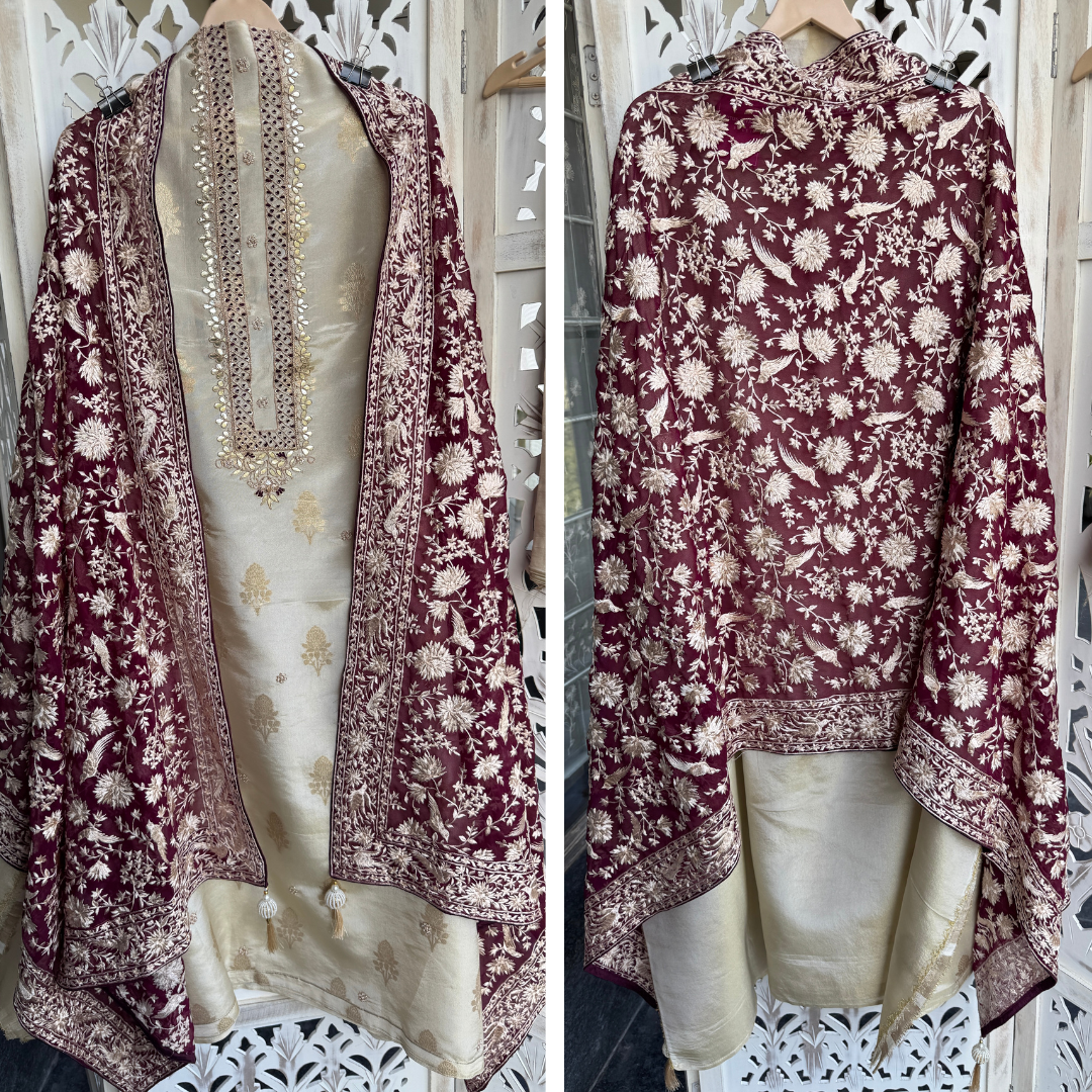 Banarasi tissue suit-E063R
