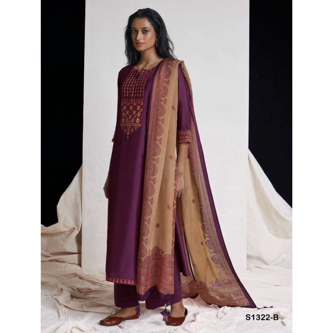 Russian Silk Suit- B171