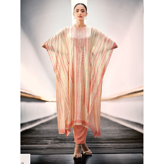 Unstitched Kaftan- B208