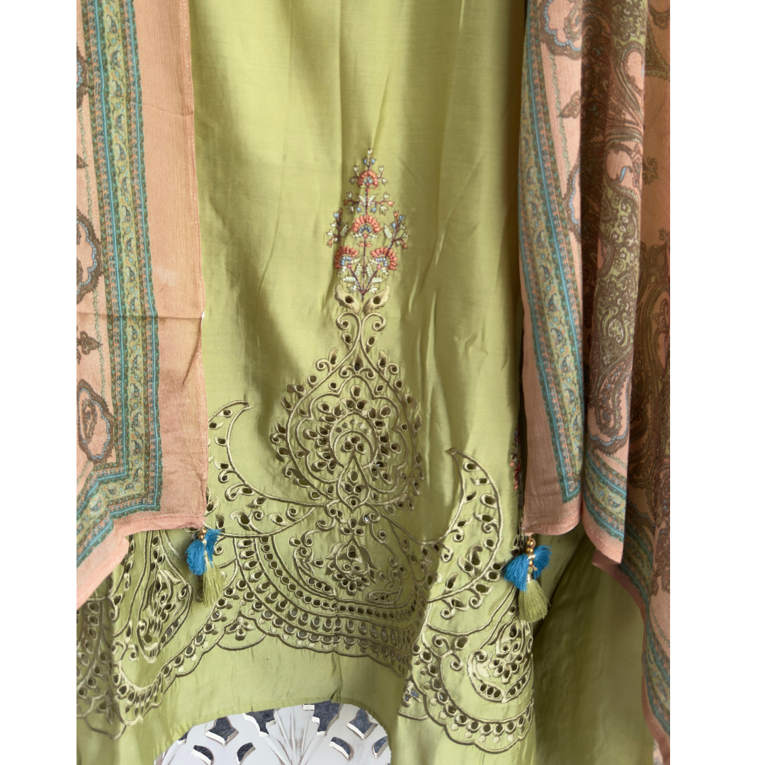 Modal Suit - green- D134