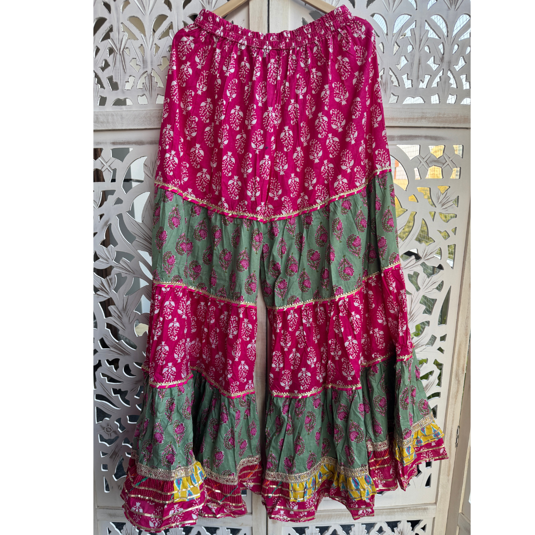 Cotton Sharara Set- R060