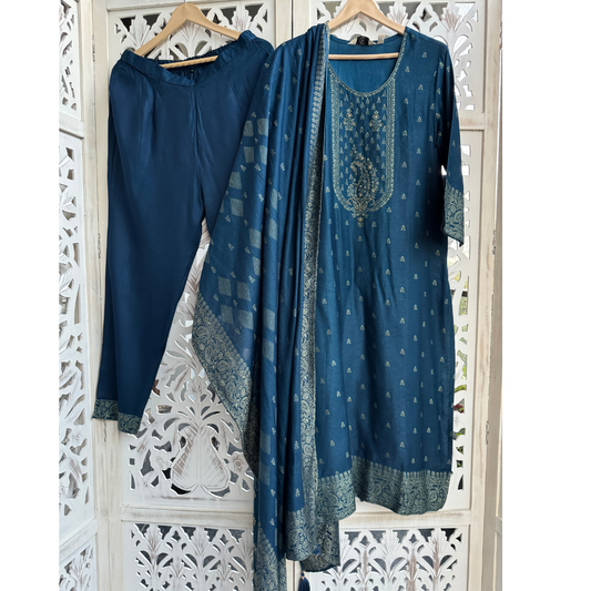 Readymade Semi Pashmina Suit- RE113
