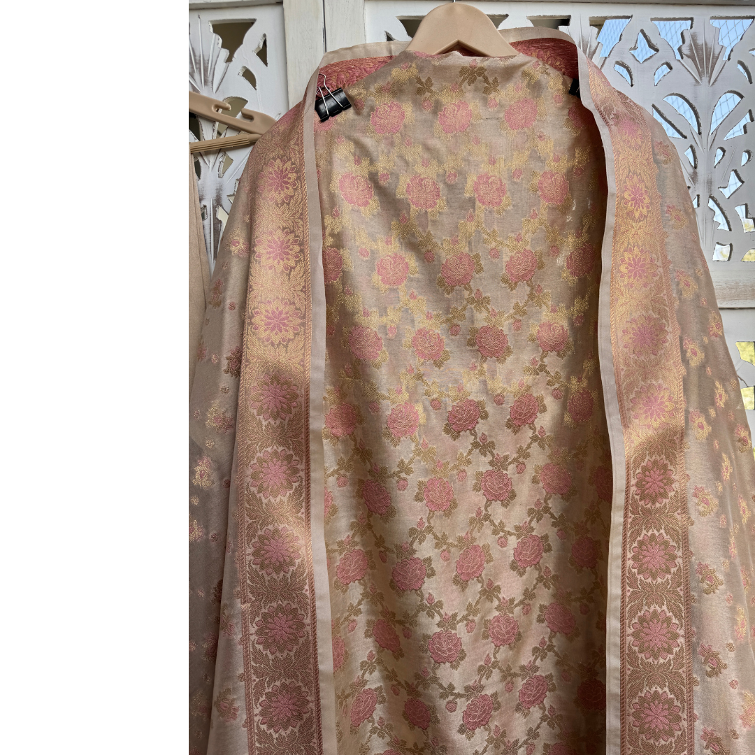 Banarasi Silk Suit-B136
