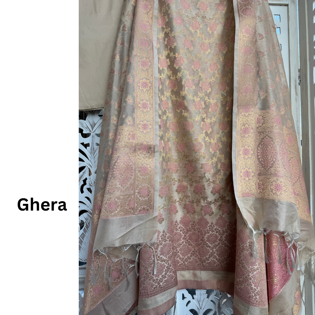 Banarasi Silk Suit-B136