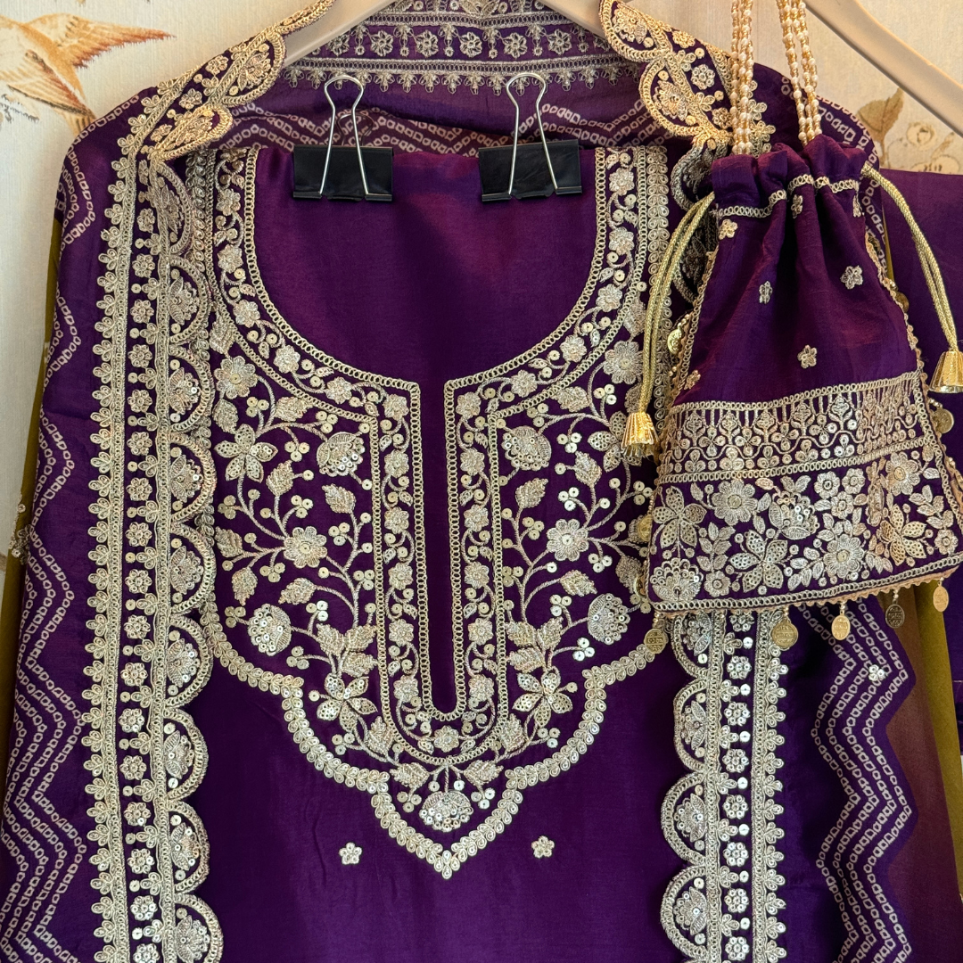 Russian Silk suit- E071P
