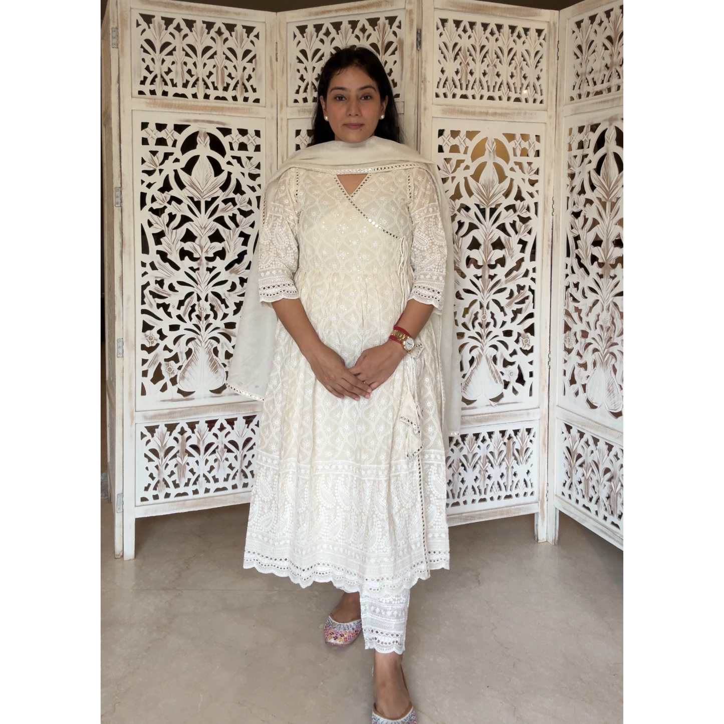 Angrakha cotton suit set- R081