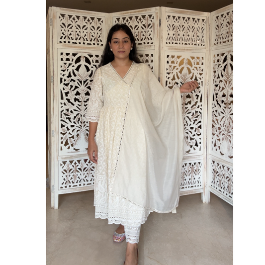 Angrakha cotton suit set- R081
