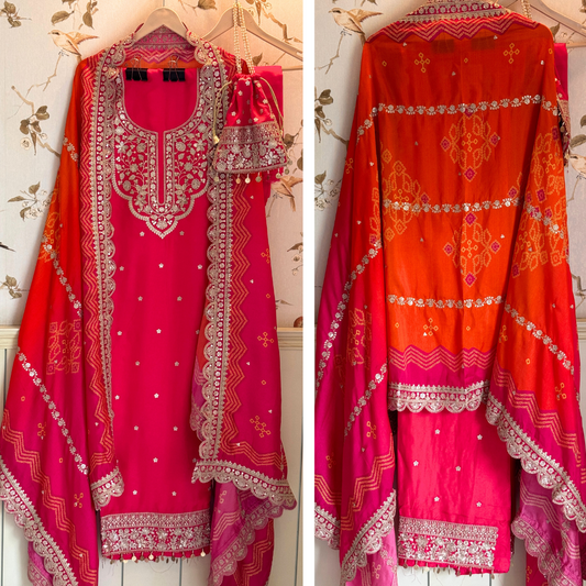 Russian Silk suit- E071