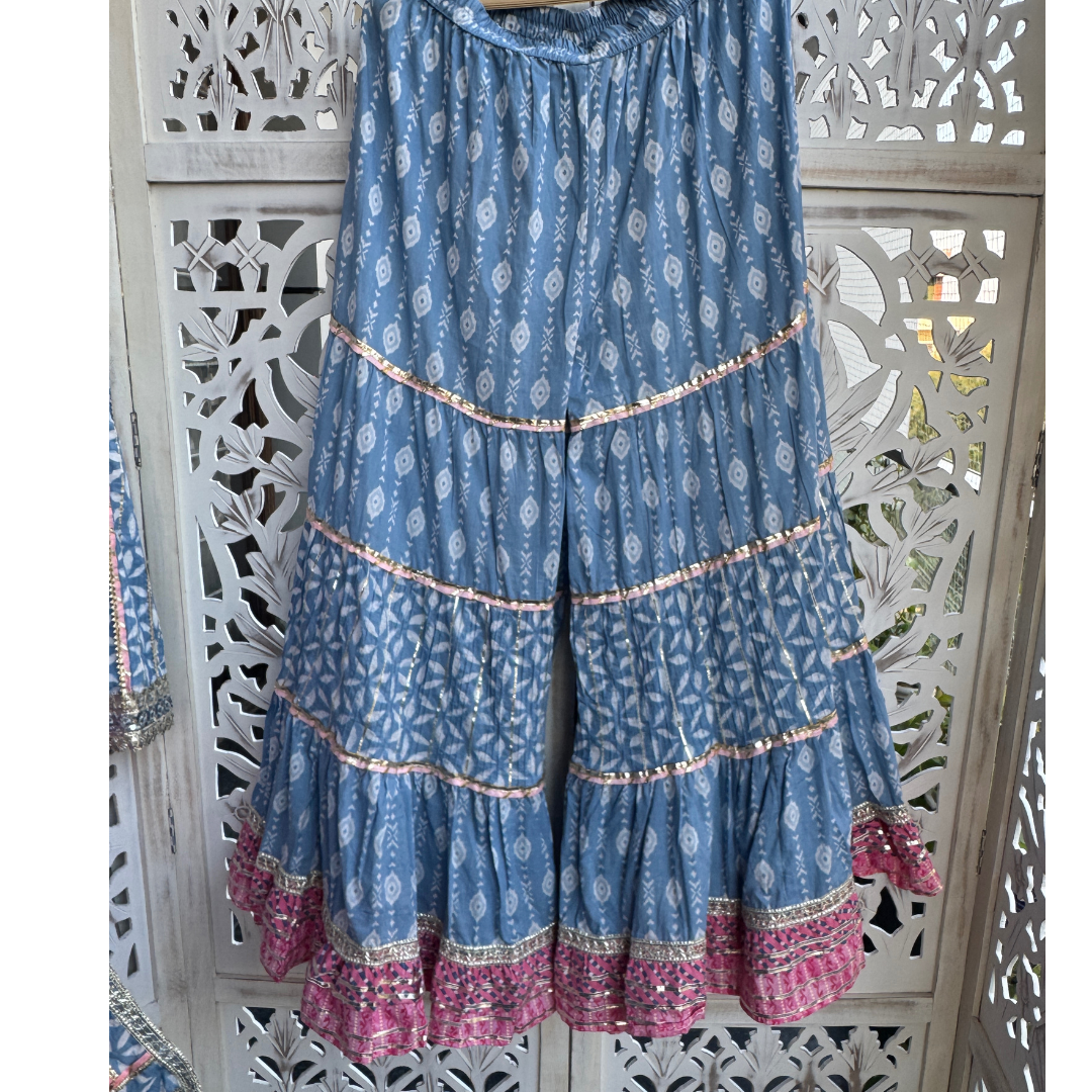 Cotton Sharara Set- R059