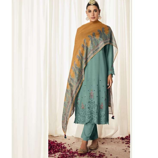 Modal Suit - Teal Green- D133