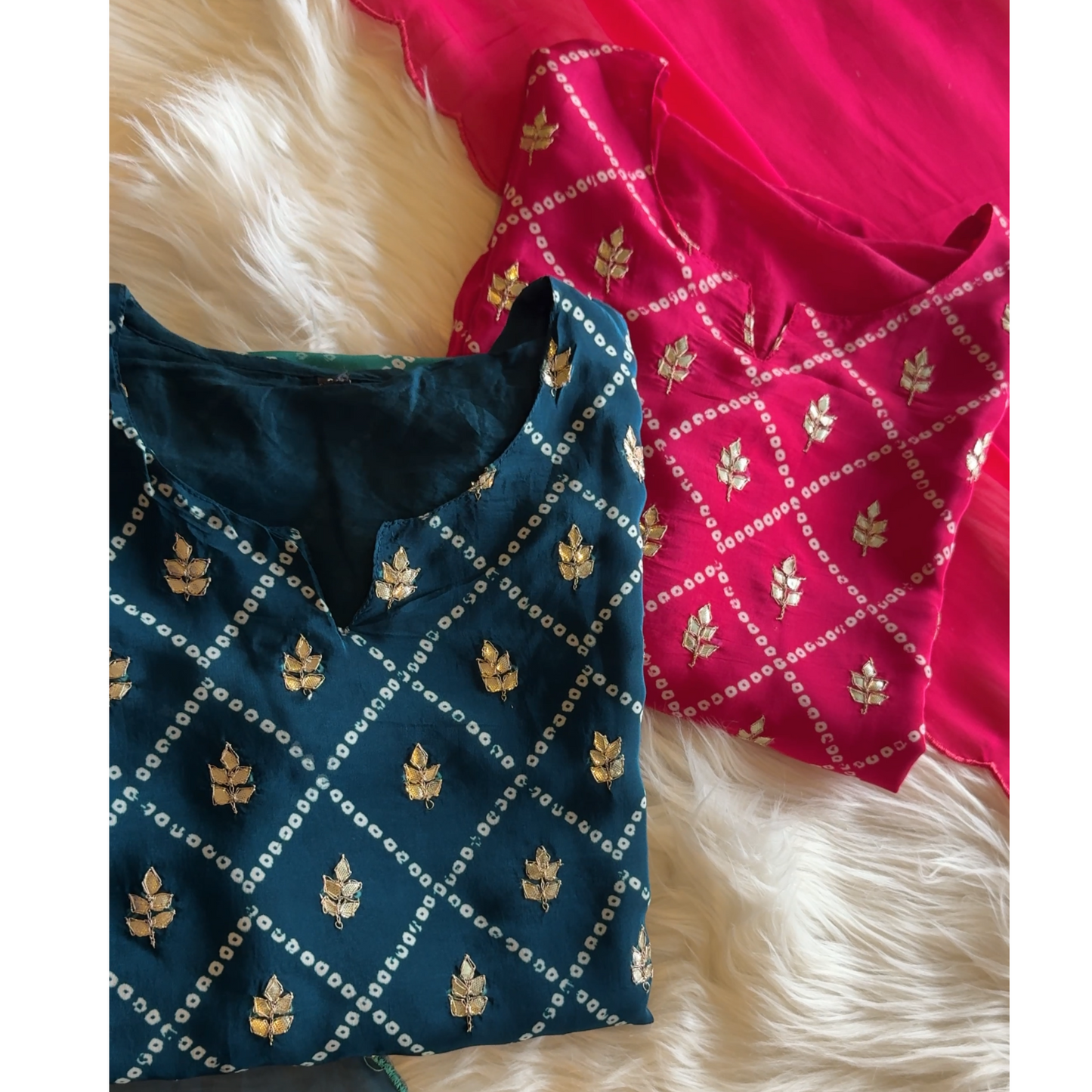 Crepe suit-  R106 Blue