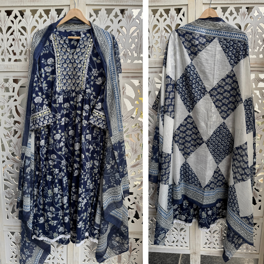 Cotton Nyra Cut Suit set- R191