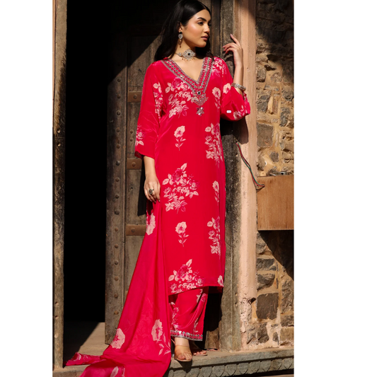 Crepe suit set- R083