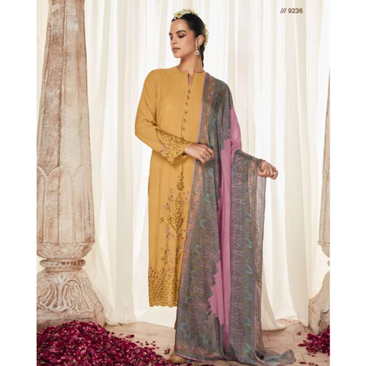 Modal Suit- mustard- D130